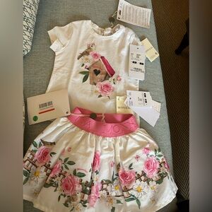 MonnaLisa Romantic Popeline Skirt